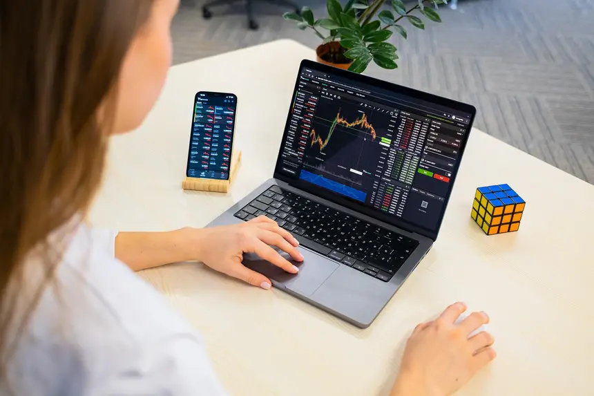 Trading screens showing exchange-traded fund order books and price ladders
